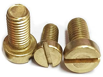 5–100 Stück M2 M2,5 M3 M4 M5 M6 M8 Messing-Schlitz-Zylinderschraube DIN84 Messingschraube Messingschraube GB65 (Color : M4x20 (20pcs))