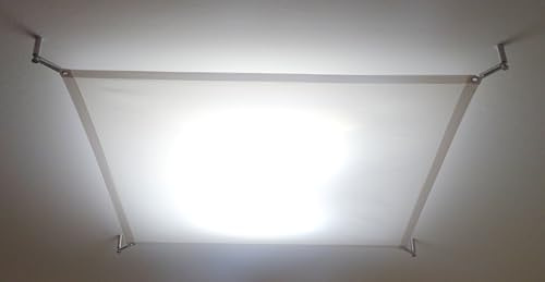 TEXTILES LICHTSEGEL STUDIO LICHTPANEL DECKE WAND. TEXTILE LIGHT PANEL CEILING inkl. MONTAGE-SET (100x100)