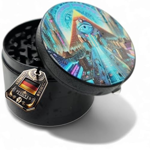 PURPLE LEGACY® Práctico juego de molinillo con forma de diamante afilado trituradora de dientes para picar hierbas para la cocina, especias, accesorios de especias, gran diámetro de 50 mm, 4 piezas