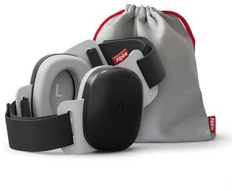 Alpine Muffy Baby Confort – Cascos Bebe Antiruido – Certificado CE & ANSI – Diadema Única Para Un Ajuste Seguro Y Cómodo – Protección Auditiva Ajustable Hasta 48 Meses – Atenuación De 24 dB, Negro