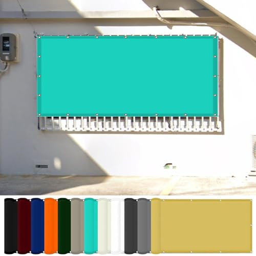 Telo di ricambio per ombrellone 3 x 4 m Impermeabile Tenda a Ombreggiante con Occhielli Protezione Raggi UV HDPE Tela Occultante per Spiaggia Serra Giardino, Blu Cielo