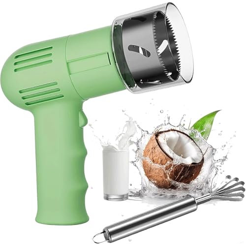 Apriscatole automatico portatile for cocco, apriscatole elettrico senza fili for cocco, apriscatole elettrico for cocco, set di utensili for apriscatole con raschietto for cocco, facile da aprire il c