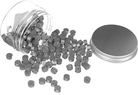 STOBOK 160stücke Wax Seal Beads Feuerlackperlen Für Einladungen Karten Umschläge Silber Für Hochzeiten Kreative Bastelarbeiten