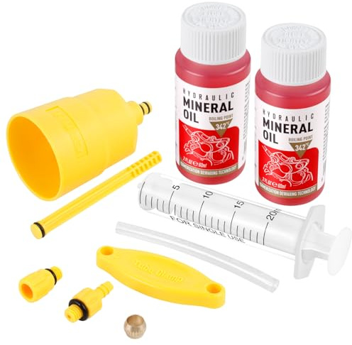 Yiezio Bromssläpkit för TEKTRO hydrauliska bromsar, bromsvätskebyte hydrauliska kit, inklusive högpresterande bromsvätska mineralolja 120ml