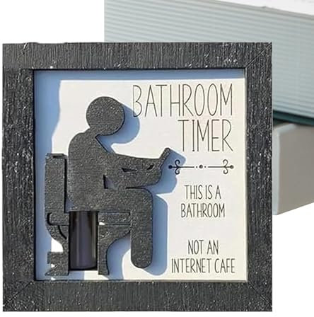 Toiletten-Sanduhr Sanduhr, Timer, Sanduhr mit lustigen Drucken, KOT Timing Tool & Töpfchentrainingsgerät, sicheres Design, stilvolles für Badezimmer und Toilette, Wohnaccessoire