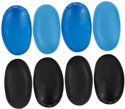 VALICLUD 4pairs Permed and Dyed Earmuffs Silicone Ear Covers for Hair Coloring Salon Use Hair Dye Accessories