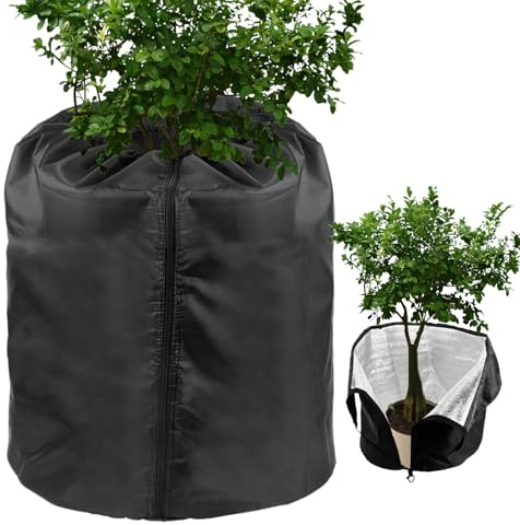 Frostschutzdecken Für Außenpflanzen - Outdoor Pflanzen Frostschutzabdeckung | Windschutz Mit Reißverschluss Und Zugband,Für Garten Gewächshaus Sträucher Rosen Töpfe Bäume Palmen Zitrus Feigen