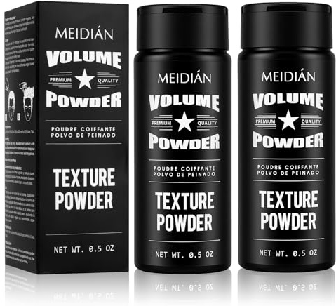 AOOHA 2Pcs Hair Styling Powder for Men 0.5 oz,Hair Volume Powder,Lightweight Matte Finish,Instantly Adds Texture & Volume,Non-Sticky,No Shine,Easy to Apply,Long-Lasting Hold