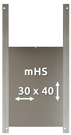 mHS-Set – Alu-Entenklappe, Größe M AXT-Electronic, inkl. Marderschutzschiene, Verbinder