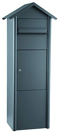 MEFA 485610M paket brevlåda Pine 485 (postlåda med lås, storlek 1155 x 460 x 370 mm) basgrå