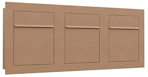 Buzón empotrado Bari for Three en óxido