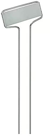 Dysetcs 25 Stück Metall Garten Pflanzenetiketten wetterfest Zink Metall Pflanzenstecker Tags Garten Marker Wasserdicht für Blumen Gemüse Sämlinge Samen 8 × 6,6 cm