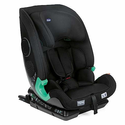 Chicco MySeat, Autositz, mit Isofix-System, Verwendung mit Integrierten Gurten mit Autogurten, Liegend, Höhenverstellbar, ECE R 129/03 - L Size Zugelassen, 76-150cm, ab 15 Monaten