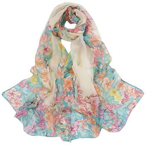 FAIRYGATE Schals & Tücher für Damen Modischer Damen Schal Stola Halstuch Tuch aus Chiffon für Frühling Sommer Ganzjährig