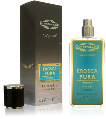 EROSCA PURA Eau de Parfum UNISEX per uomo e donna di DuftzwillinG® | S33 VIP | Profumo come cocktail di frutta (50 ml Prime)