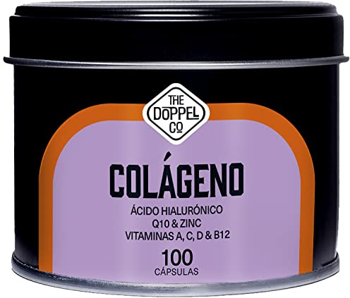 Collagène + Acide Hyaluronique + Coenzyme Q10 + Vitamines C, A, D, B12-100 Gélules - Très Concentré - Collagène pour des Articulations Fortes, Peau Douce, Cheveux, Os Ren