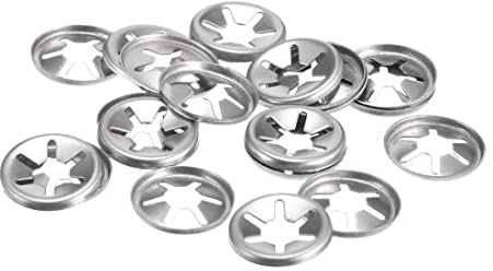 PATIKIL 20pz Rondella M6 5,1mm ID 15mm OD 304 Acciaio Inox | Interno Dente Blocco Rondelle Pressione fissaggio Velocità Clip