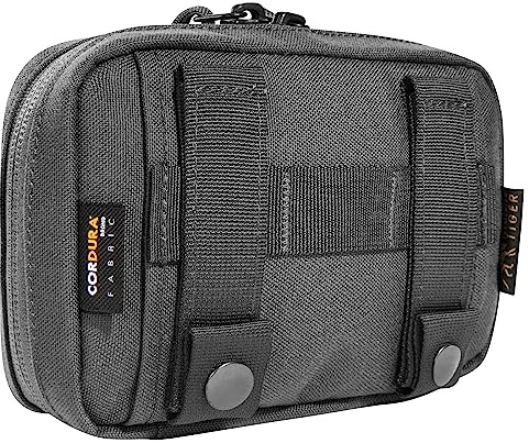 Tasmanian Tiger TT Admin Pouch Organisations-Tasche Molle kompatibel für Rucksack, Chest Rig und Warrior Belt, Titan Grey