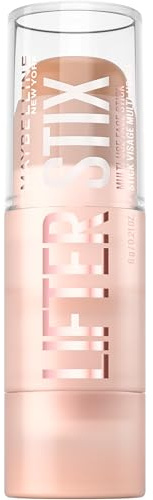 Maybelline New York Stick Viso Multi Uso per Correggere, Illuminare e Scolpire i Lineamenti, Effetto Liftato, Facilmente Sfumabile, Con Olio di Semi di Mirtillo Rosso, Lifter Stix, Nr. 45, 6 g