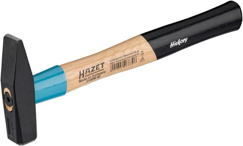 HAZET Martillo de cerrajero BluGuard 2140N-40, 310mm de longitud, cabeza de martillo de 400g, con tornillo de cuña para máxima seguridad, acero de calidad y mango ergonómico