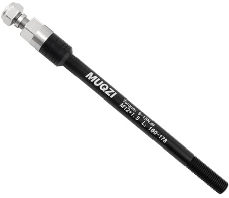 Sanmum Steckachse Fahrradanhänger - M12 Adapter 160-178 mm Steckachse | Fahrrad Steckachse für Fahrradanhänger Kupplung