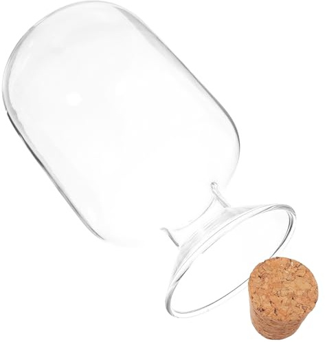 Holibanna Tarro de Almacenamiento Lavable de Vidrio Transparente Tapa para Exhibición y Uso en Manualidades DIY y Organización de Cerillas