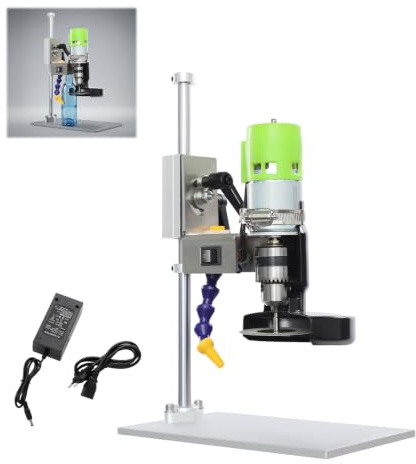 Wiefiche Taglierina elettrica per bottiglie di vetro, 150 W, con 7 velocità, taglierina per bottiglie di vetro, strumento per il fai da te, progetti artigianali