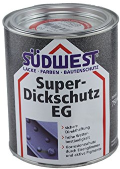 Südwest Super-Dickschutz EG Eisenglimmer 0,75 Liter DB 703 Dunkelgrau