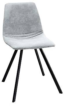 invicta INTERIOR Retro Stuhl Amsterdam Chair Stone grau Designklassiker Esszimmerstuhl Konferenzstuhl