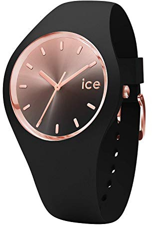 Ice-Watch - ICE sunset Black - svart damklocka med silikonband - 015748 (medium)