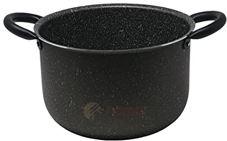 NAMAI - Pentola Antiaderente 22 cm, Lavabile in Lavastoviglie, Pentola Cuocipasta, Adatta al forno, No Induzione, Pentole Alluminio, Made in Italy (22cm)