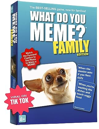 WHAT DO YOU MEME? Family Edition - The Hilarious Family Party Card Game For Meme Lovers