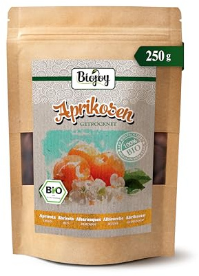Biojoy BIO Torkade aprikoser, osvavlade, 250 g | Utan tillsatt socker, från Turkiet