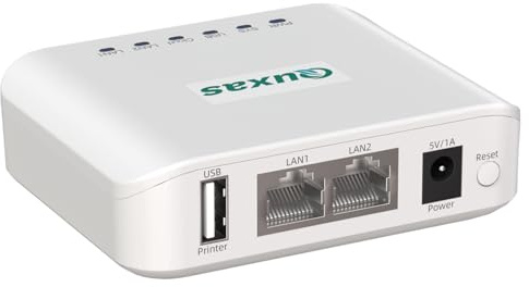 LP-N110W Wireless Print Server for USB Printer, Easy USB Sharing and Stable Network Printing Compatible with Windows, macOS, for Home Office