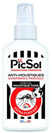 PicSol Spray Spécial Moustique Tigre Anti-Moustiques Européens/Tropicaux
