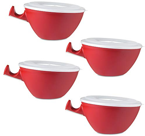 Mepal Loomm ESS Schale Porzellan Kunststoff (rot 4er Set)