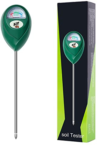 flintronic Misuratore di umidità del Suolo, Tester per Il Suolo, Suolo Acqua Monitor, Misuratore Terreno, Misuratore di Terreno Giardino, Adatto Piante da Interno ed Esterno, Orti Iardino, Fattoria