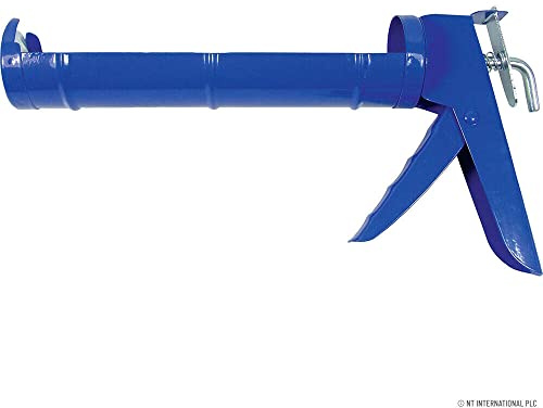 HoitoDeals Caulking Gun Skeleton Dispensing With Plunger Release Lever Catch (1Pcs 9 Blue)