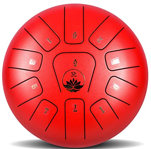Steel Tongue Drum, Zungentrommel Ätherische Trommel Stahl Handpan Drum, für Meditation Unterhaltung Konzert Yoga
