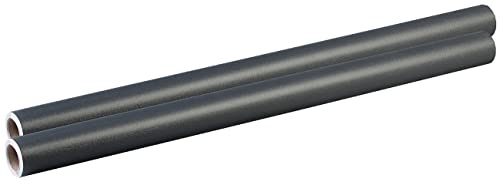infactory Folie für Möbel: 2er-Set Deko- und Möbelfolie Anthrazit für DIY-Projekte, 60 x 300 cm (Folie selbstklebend Fenster, Selbstklebefolie Möbel, Küche)