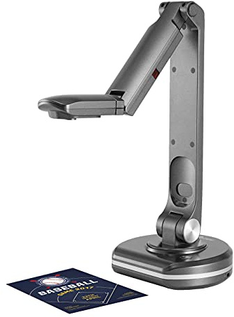 Dokumentenkamera USB, V500S USB 2-in-1 Dokumentenkamera & Buchscanner Webcam mit Autofokus 8 Megapixel High-Definition Max. A3 Scangröße LED Licht Kompatibel mit Mac Windows Chrome