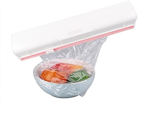 Découpeur de film alimentaire, zer Wrap Food Dispenser Cutter Foil and Cling Film Cutte Storage Kitchen Reusable with Slide Technology Kitchen Tool Cooking Tools