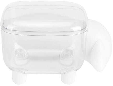ANKROYU Dispenser Per Cotton Fioc, Porta Bastoncini di Cotone Idrofilo Per Il Bagno, Organizer Per Portaoggetti in Cotone Per Cosmetici, Cancelleria Per Cartoni Animati(UN)