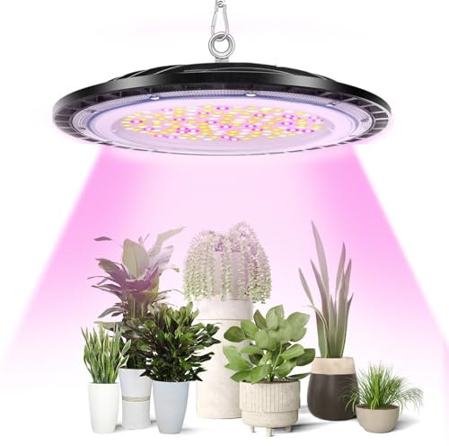 DIKHEE LED Grow Lights Pflanzenlampe LED,Pflanzenlicht,288LEDs Pflanzenleuchte Wachsen licht Vollspektrum für Zimmerpflanzen,Gemüse, Blume (200W-1PACK)