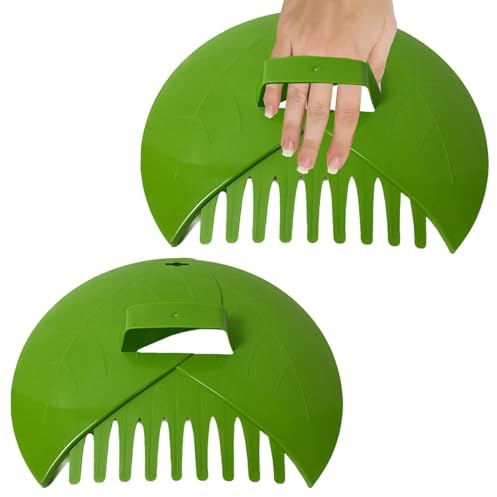 Cucharas y Garras de Hojas, cucharas Ligeras para Hojas de jardín, recogedor de Hojas, Pinzas de Limpieza, colector Grande para Recoger desechos y residuos de Patio