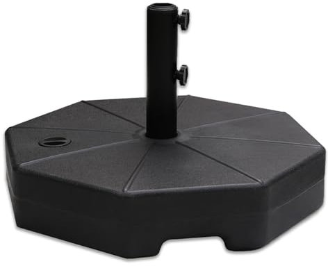 C-Hopetree 50,8 kg schwerer, mit Wasser befüllbarer Standfuß Gewicht für Terrasse, Outdoor, Markt, Tischschirm, schwarz