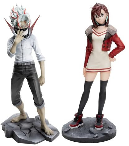 2PCS DAN DA DAN Figur Ayase Momo Figur DAN DA DAN Okarun Figuren Anime Statue Auto Home Ornamente Geschenk für Fans 21CM