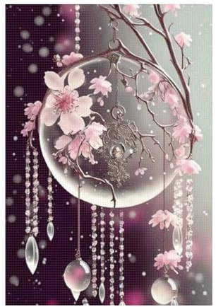 KiKiHong Diamond Painting Kits,Diamond Painting Traumfänger Diamant Malerei | Diamond Art Painting,DIY Cross Stickerei Malerei Kits,Anfänger,Wand Déco 30x40cm