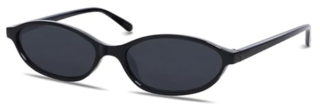 CHAOSELF Retro Ovale Sonnenbrille für Damen Trendige Leichte Schmale Schicke Cat-Eye 90er Kleine Vintage Brille UV400 Schutz