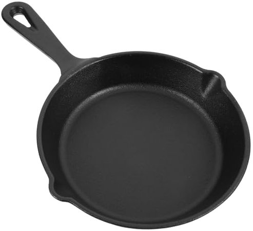 JOINPAYA Kleiner Gusseisenpfanne 16cm Antihaft Eierpfanne Gusseiserne Frühstückspfanne Für Einzelportionen Mit Ergonomischem Griff Und Dicker Wand